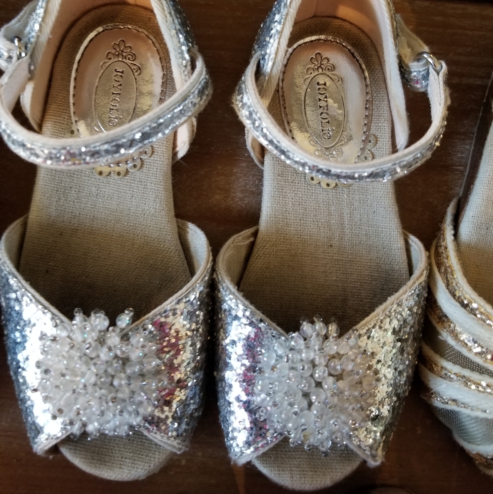 Joyfolie silver dress shoes